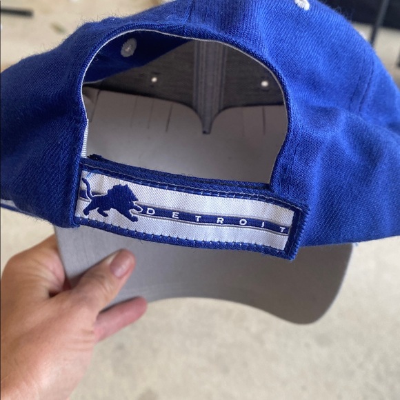 Blue Detroit Lions Cap Vintage New Old Stock NWT NFL - Picture 5 of 6